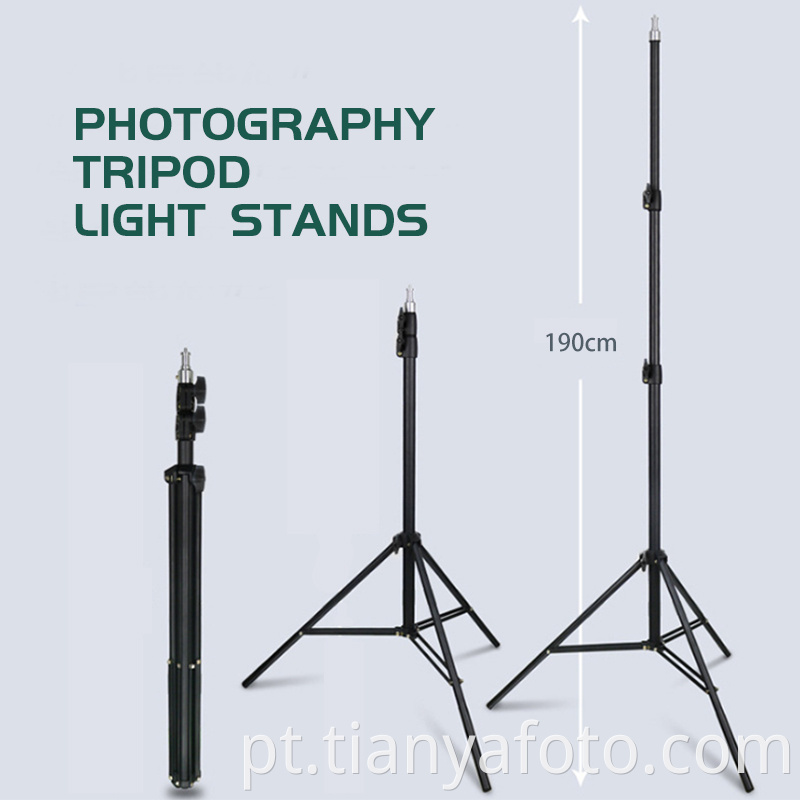 Telefone de 210 cm LED anel de luz para fotos Tripé luz de tripé significa suportes de luz de tripé de fotografia